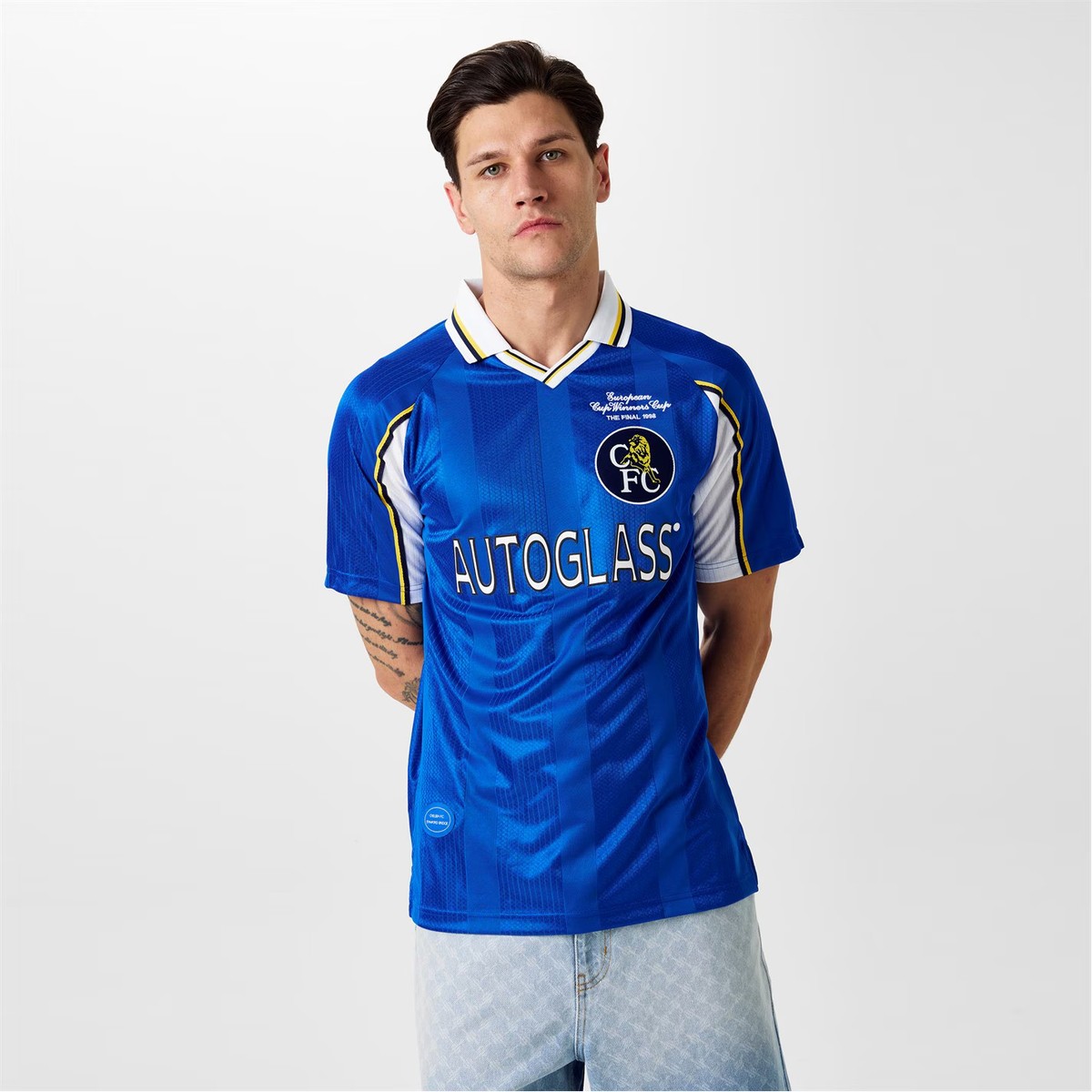 Score Draw Mens Chelsea 98 Home Jersey Licensed Retro Shirt | eBay