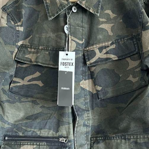 GAKKIN FOSTEX GARMENTS HANABATSU CAMO FIELD SHIRT JACKET size M
