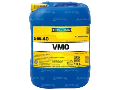 10 Liter RAVENOL VMO SAE 5W-40 Motoröl Made in Germany