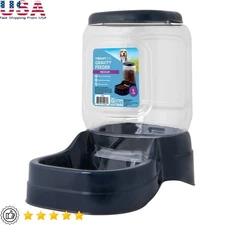 Gravity Pet Feeder 5lb Capacity Automatic Dog Cat Food Dispenser Easy Clean New