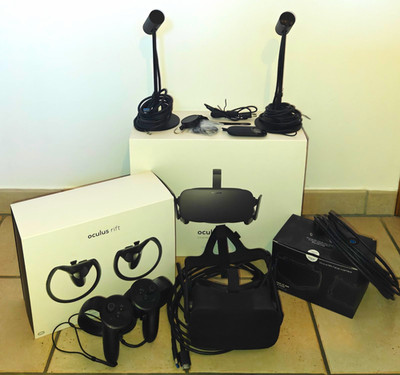 Oculus Rift CV1 Komplettset + Touch Controller + 2 Sensoren + OVP + Zubehör