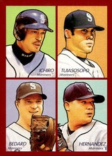 2009 Upper Deck Goudey #35-40 Ichiro Tuiasosopo Felix Hernandez Bedard 4-in-1