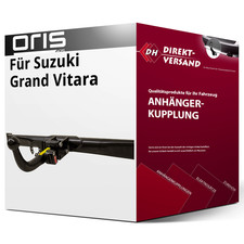 Anhängerkupplung abnehmbar für Suzuki Grand Vitara 08.2010-05.2015 neu