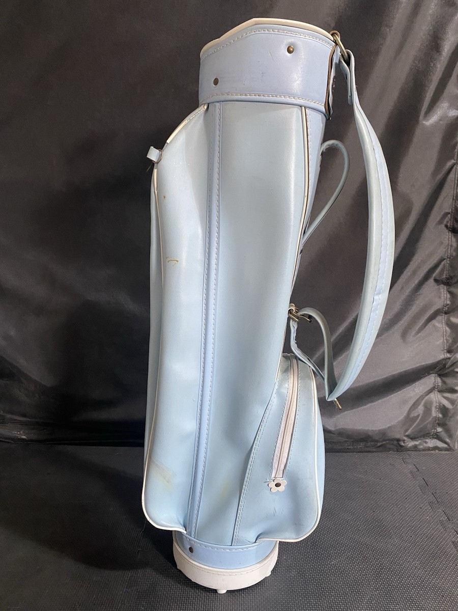 Rare Vintage Leather Vanguard Golf Bag With Shoulder Strap