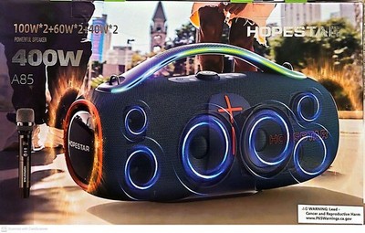 Hopestar A85 waterproof 400W Speaker Bluetooth 5.3  30000mAh RGB TWS Heavy Bass