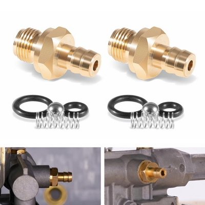 #ad Pressure Washer Chemical Injector Kit Replacement 2 Set Brass Barb Check Valve $14.49