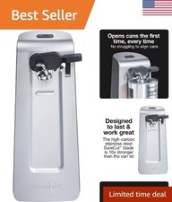 SureCut Electric Can Opener - Automatic, Easy-Clean, Up to 30 oz, Silver Finish