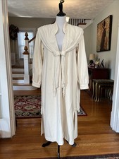 Designs By Jose Martinez Long Coat 100% Cotton Mexico Artisan Boutique Yogi OS