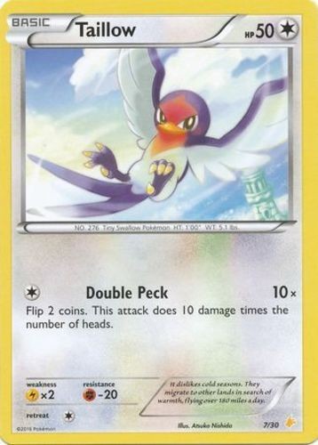 Taillow - 7/30 - XY Trainer Kit: Pikachu Libre & Suicune (Pikachu Libre) (Hp) XY