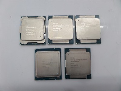 Mixed Lot Of 5 Intel Xeon E5 Processors SR207 SR2P3 SR20P SR1YC SR1B7