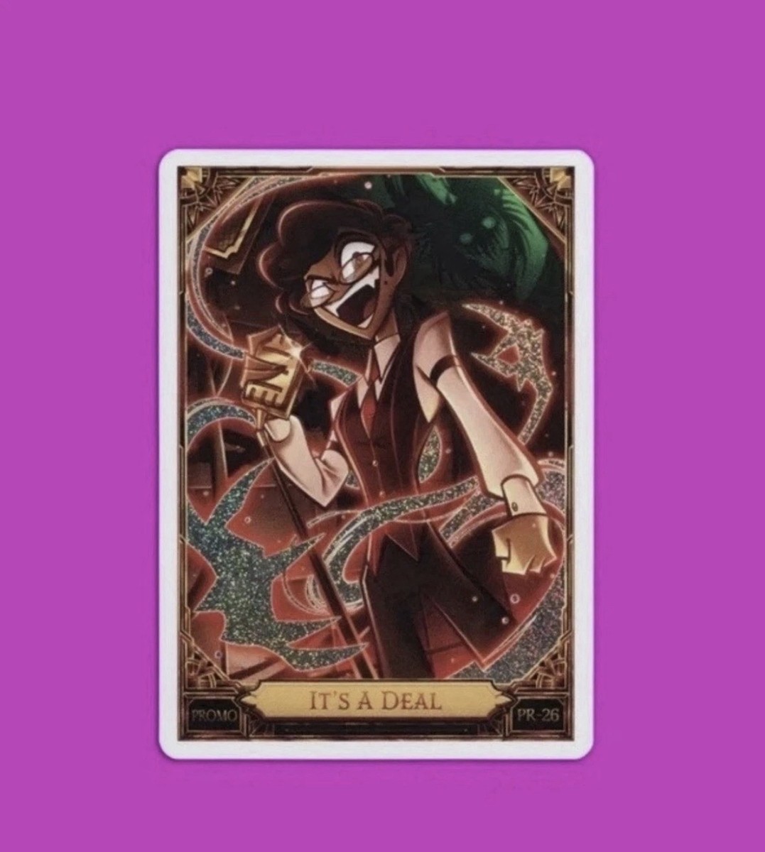 ハズビンホテル カード トレカ プロモ アラスター DEAL PR-26 Hazbin Hotel Trading Cards It's A Deal Human Alastor Promo Card