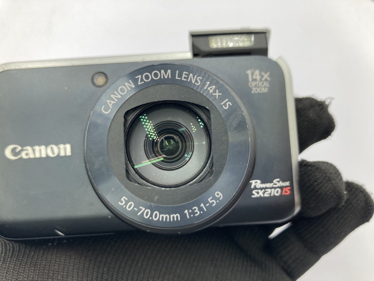 Excellent Canon PowerShot SX210 IS black Compact Digital Camera