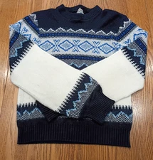 VTG Montgomery Wards Brent Sweater Small 100% Acrylic Nordic Ski Women's?