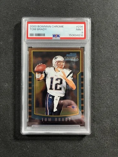 2000 Bowman Chrome Tom Brady #236 PSA 9 Mint Rookie RC Patriots JUST GRADED