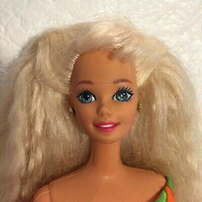 Genuine Disney Mattel Barbie Doll - Blonde Hair Blue Eyes No Clothes  **READ**