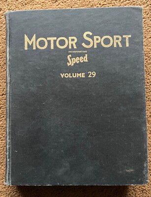 MOTORSPORT 1953 BOUND MAGAZINE Handbuch Handbuch BROOKLANDS Buch GP TT F1 SPEED