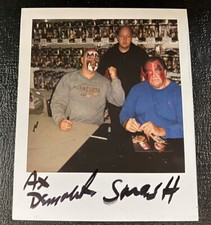 Demolition Ax & Smash Signed Polaroid Original Photo Autographed WWF Wrestling