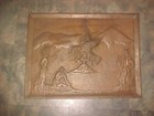 ANTIQUE INDIAN EAGLE THUNDERBIRD SOLID COPPER  METAL PLAQUE ART — photo 1
