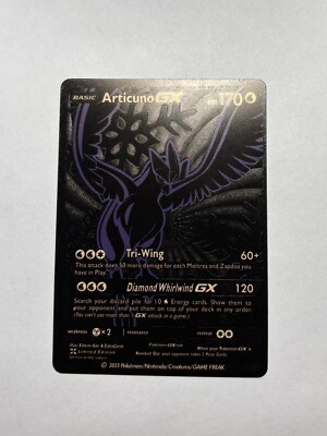 【最終値下げ】アイカツカード　サファイアシャンデリア　ブラックサンタ Black Foil Articuno GX Limited Edition Fan Art Display Card! 170HP