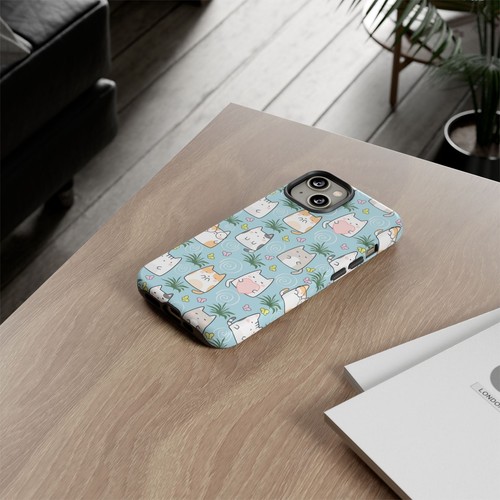 Cute Cat Phone Case, Kawaii Cat Lovers Mobile Cover - 第 63/277 張圖片