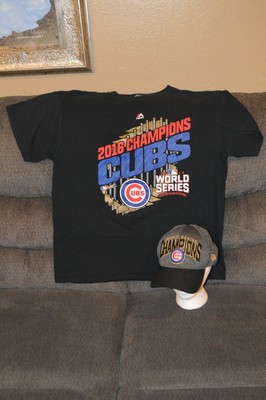 cubs world series shirt and hat