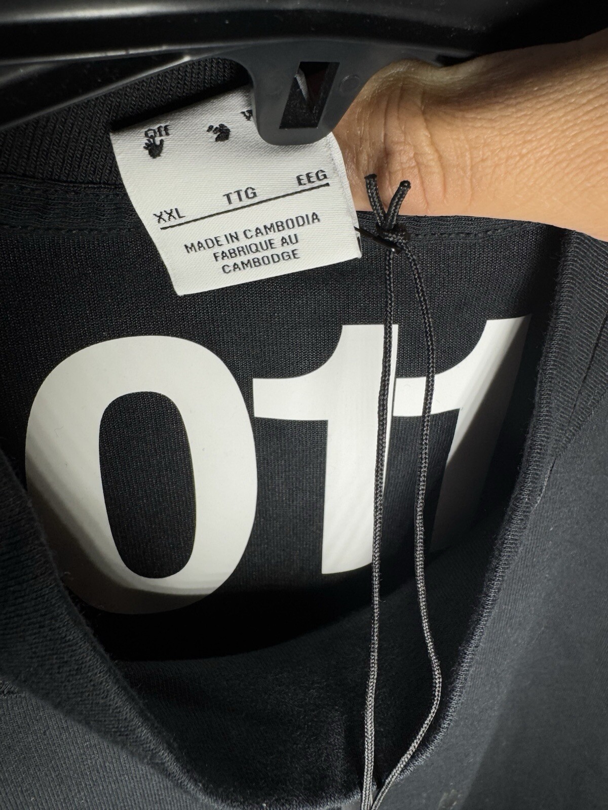 OFF WHITE X NIKE Nike x Off White maglia top manica corta uomo taglia 2XL DV4401 010 nuova