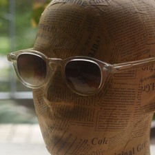 MEN's Brown gradient sunglasses Women J Depp handmade brown lens Glasses LARGE