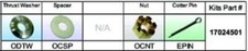 Solas 17024501 Fixed Hub Prop Hardware Kit - ...