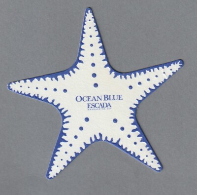 Werbekarte - Advertising Card - Océan Blue de Escada