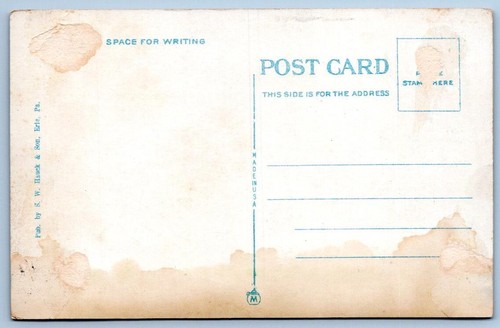 1920's PUBLIC SWIMMING POOL ERIE PENNSYLVANIA PA ANTIQUE POSTCARD - Picture 2 of 2