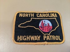 Vintage North Carolina Highway Patrol Police Embroidered Patch