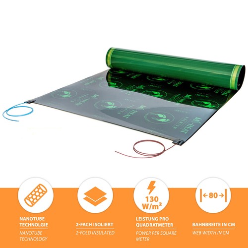 Electric Underfloor Heating Infrared Set Thermostat Laminate Vinyl Parquet A Hdf - Picture 7 of 50