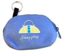 Cute Mini Keyring Coin Purse "Shopping" Buxton
