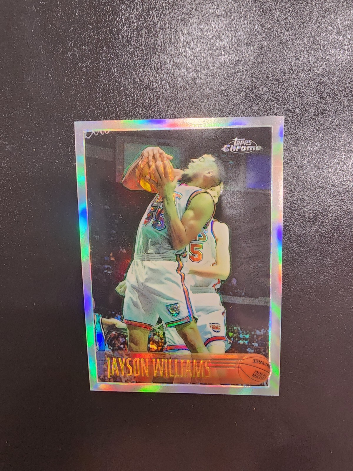 1996 97 TOPPS CHROME BASKETBALL REFRACTOR # 140 JAYSON WILLIAMS - SET BREAK!!