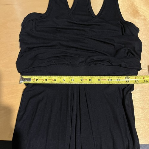 Athleta Daytrip Dress, Size S, Black Knit Knee Length Racerback - Picture 8 of 11