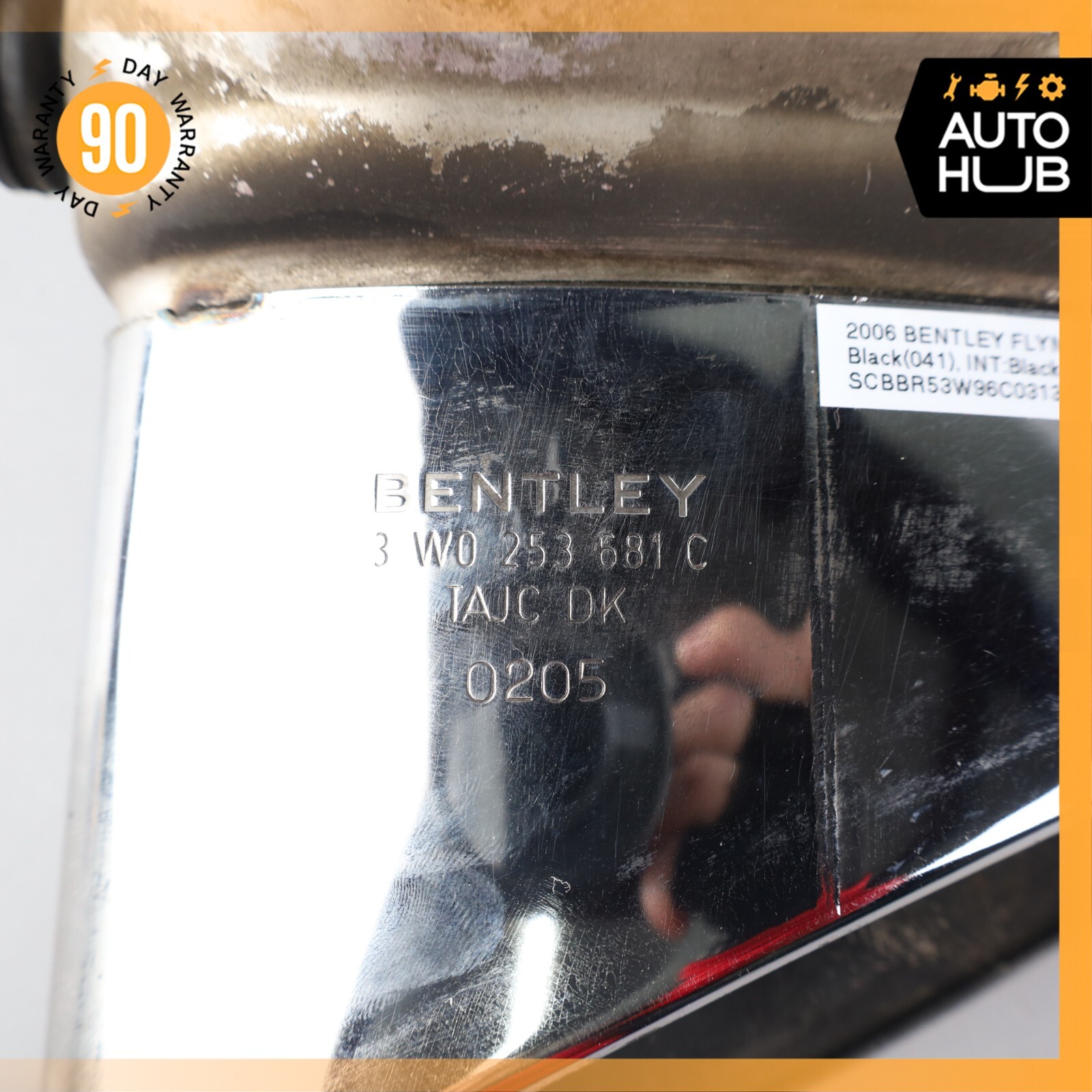 Bentley Continental Flying Spur Exhaust Muffler Tips Left & Right Set OEM 78k