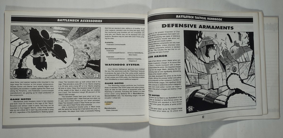 BattleTech Tactical Handbook 8630 - Mechwarrior - FASA 1994 | eBay