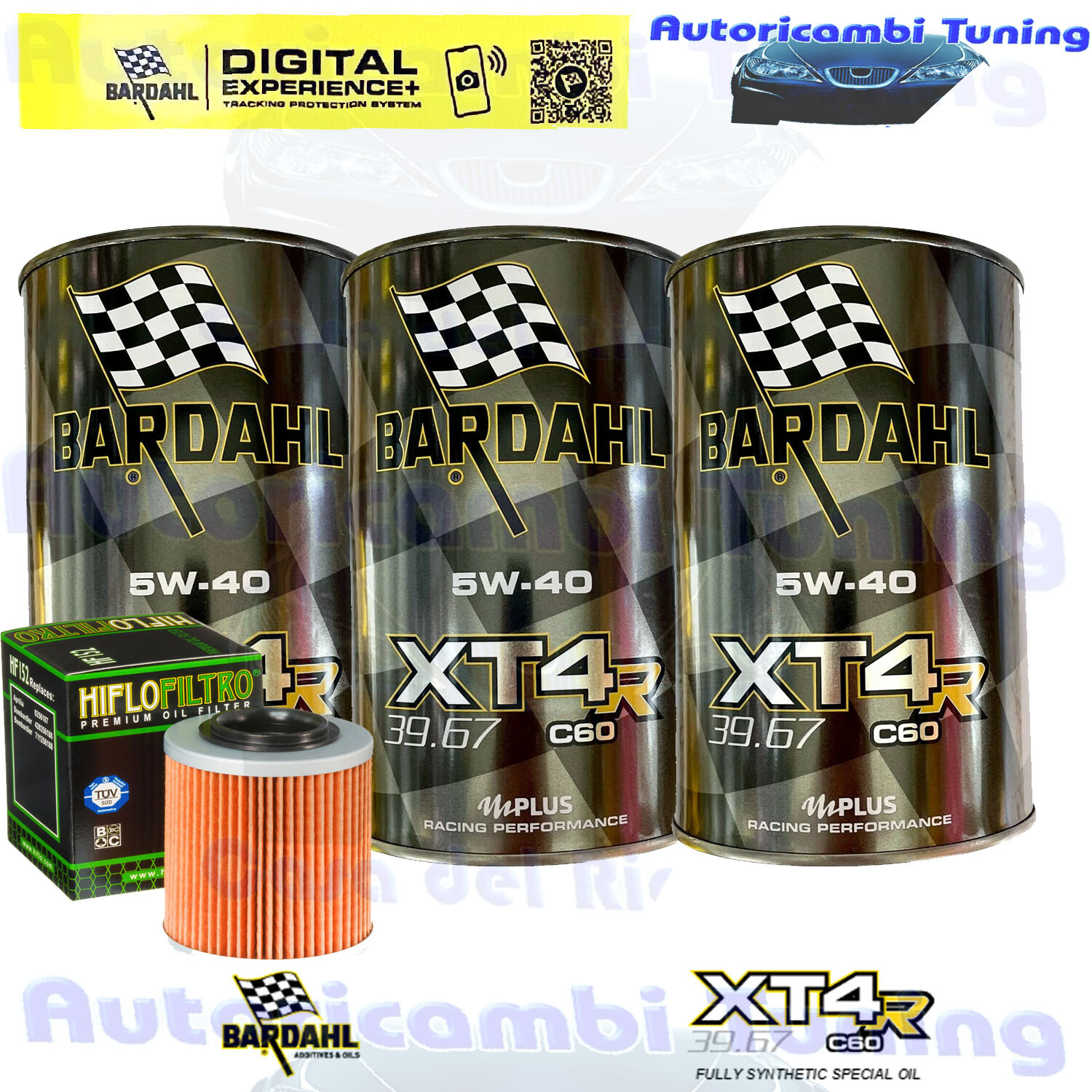 Etiqueta Aceite Bardahl XT4R 5W40 Para Can-Am 450 Outlander L Max EFI 2015-2018