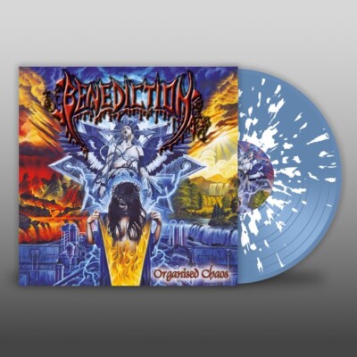 Benediction 'Organised Chaos' 2x12'' Blue / White Splatter Vinyl - NEW