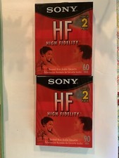 Sony HF High Fidelity Cassette Tapes-New 