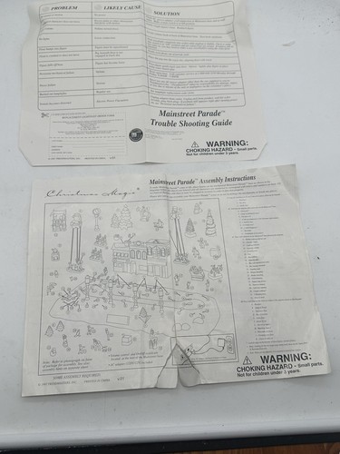 Trendmasters Main Street Parade Christmas Magic 1998 Vintage Working (FLAW READ) - Picture 22 of 22