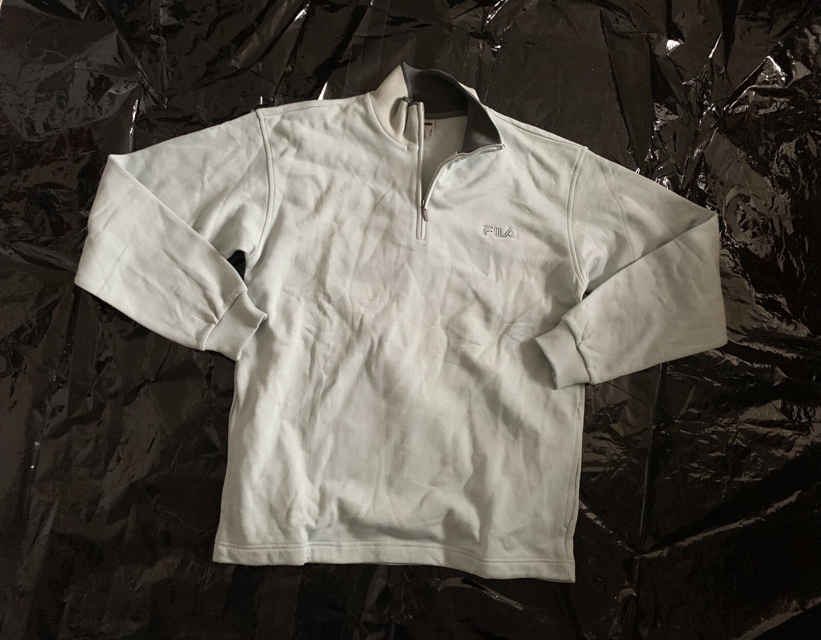 Pullover Fila taglia M retrò vintage felpa con cappuccio pullover Fila