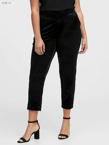 Hayden Pull-On Velvet Ankle Pants Size 