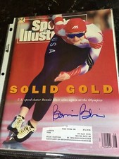 BONNIE BLAIR signed 1992 Sports Illustrated magazine - AUTOGRAPH