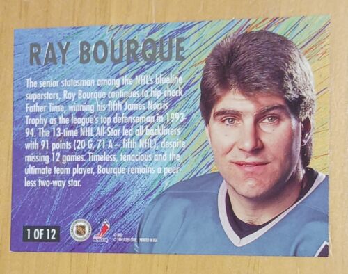 RAY BOURQUE - 1994-95 Fleer Ultra Hockey - All-Stars #1 of 12 - Picture 2 of 2