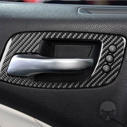 4Pcs Carbon Fiber Inner Door Handle Frame Trim Fits Dodge Charger 2011-14 B Type - Bild 2 von 6