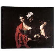 Caravaggio Salomè con la testa Battista quadro stampa tela dipinto arredo casa