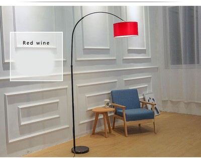 E147 Modern Simple Heigth 180cm Red Iron Drawing Room Bedroom Floor Lamp S Ebay
