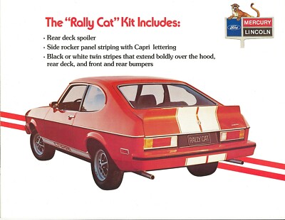 1976 Mercury Capri II Rally Cat Brochure - Mint! | eBay