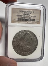 1783 MO FF El Cazador Shipwreck NGC Genuine MEXICO 8 Reales Silver XF Details!